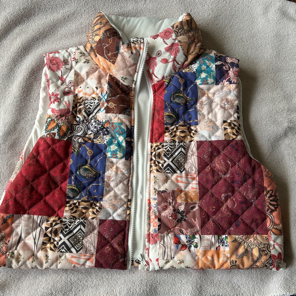 SHEIN Multicolor Patchwork Vest